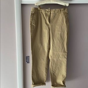 Lands End Boyfriend Chinos Wheat color size 12